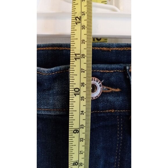 Duluth Trading dark high rise Short Denim Jeans - Picture 5 of 7